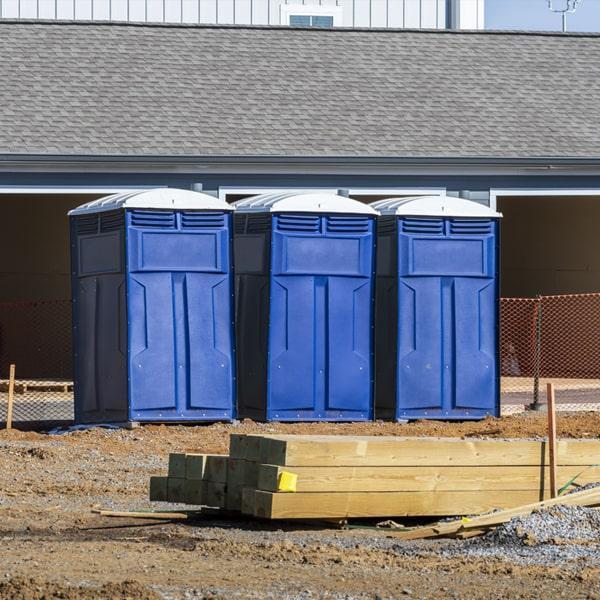 Heavy-duty construction site porta potty in New Orleans, Louisiana
